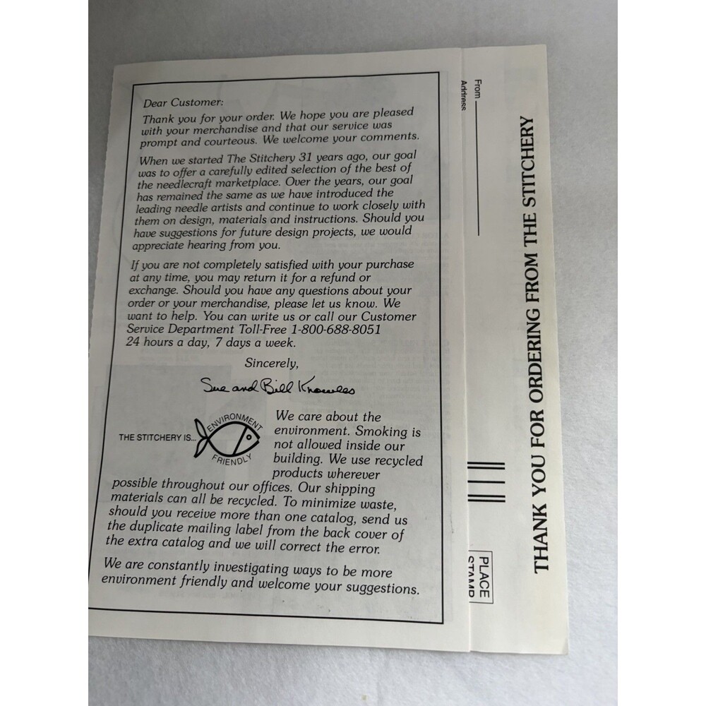 Vintage The Stitchery Pamphlet Advertisement Catalog Booklet Needlework Crafts